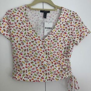 F21 Fruit Crop Top, NEVER WORN